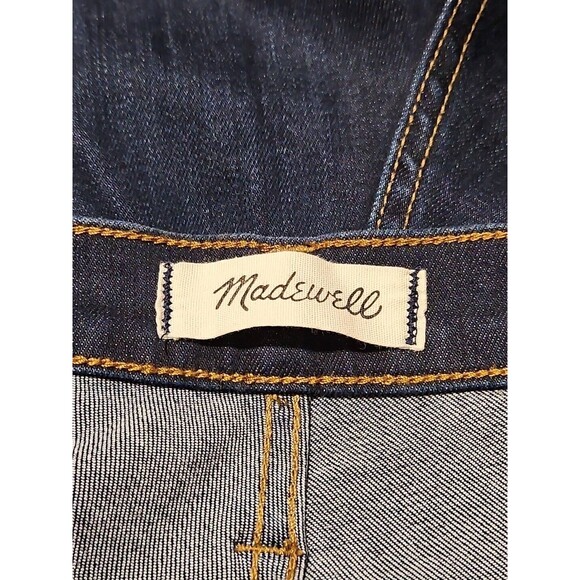 New $135 31 34X29 MADEWELL  Mid-Rise Skinny Jeans Dark Blue Super Stretch Denim - Picture 6 of 8